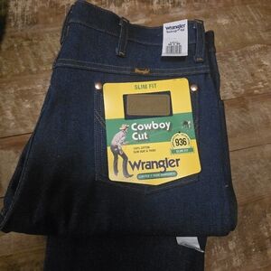 Wrangler Men's Slim Fit Cowboy Cut Jeans - Blue
